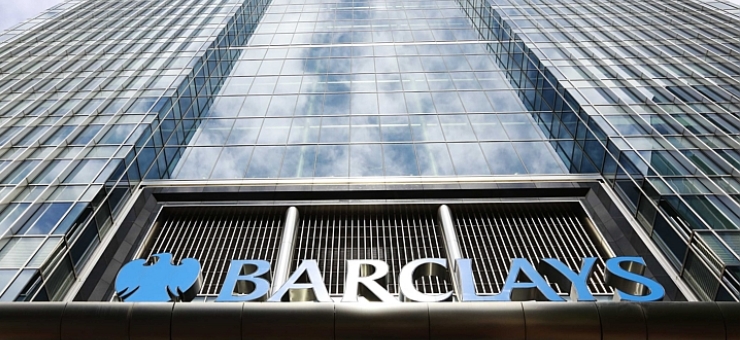 Barclays bank headquarters in Canary Wharf, east London