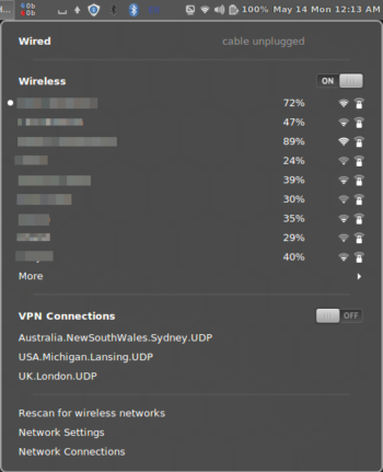 VPN setup with network manager GUI
